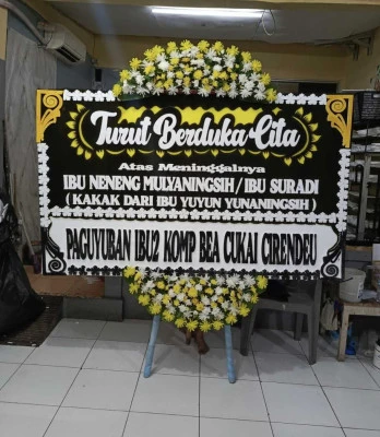 Papan Bunga di Husein Sastranegara Cicendo